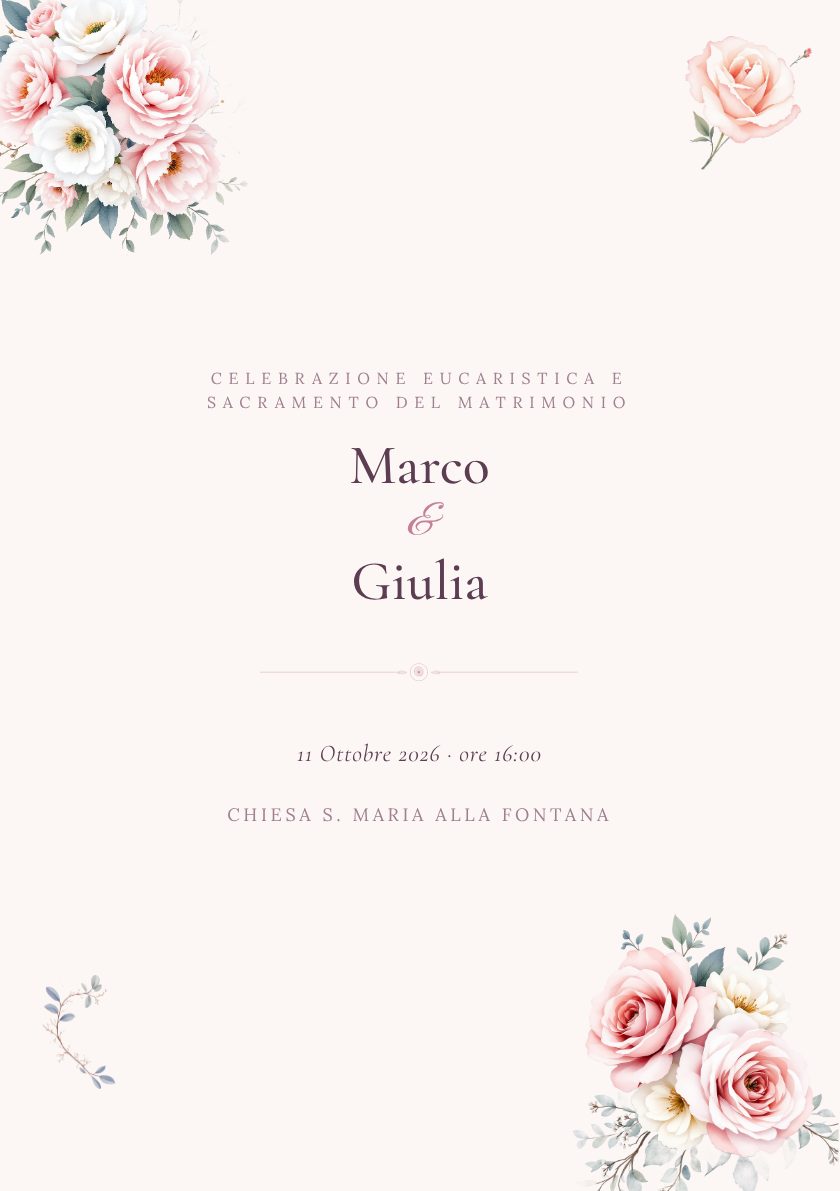 Stampabile coordinato — Libretto della messa