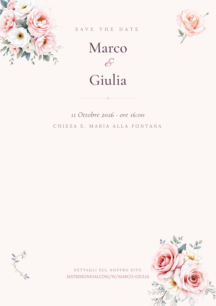 Stampabile coordinato — Save-the-Date